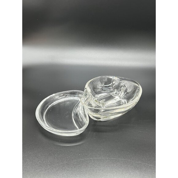 Vtg. Fostoria "Contour" Divided Relish Dish & Unbranded Relish Dish Set - Picture 9 of 10